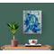 Example of what the painting would look like hanging in a furnished setting. Painting is sold unframed.